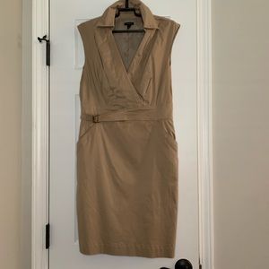 Ann Taylor loft size 6 khaki work dress